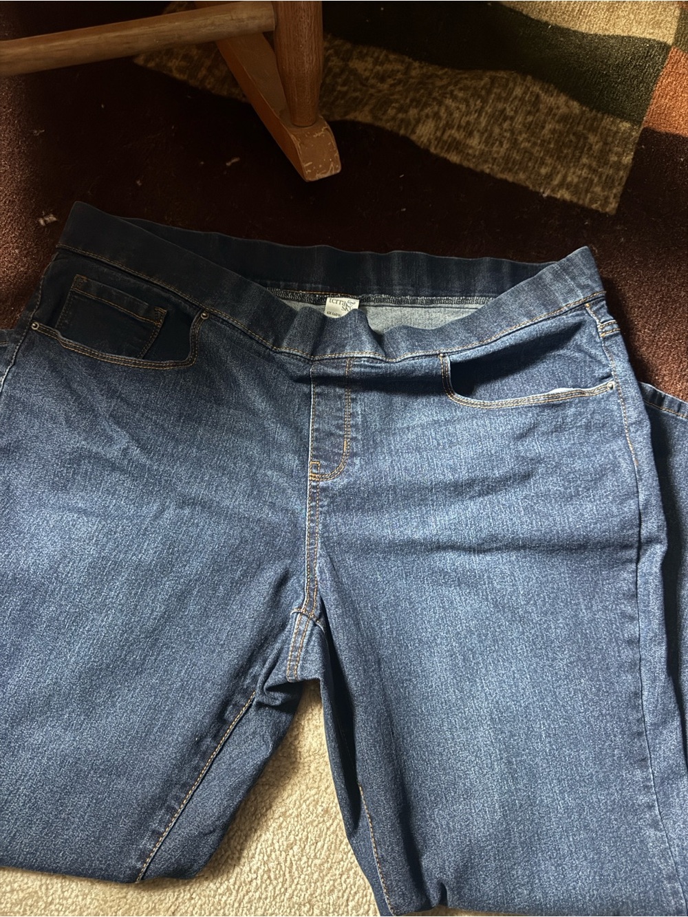 Terra & Sky Dark Blue Stretch Jeggings
